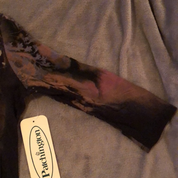 Patchington Cotton Snap Peacock Feathers Top - NWT - size Large - Picture 4 of 6